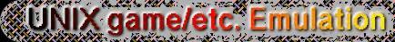 Game Emulation for Unix